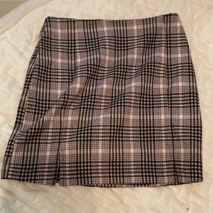 Pink black and white skirt